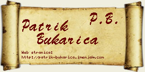 Patrik Bukarica vizit kartica